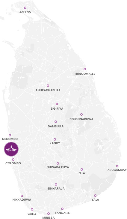 Silver Tree Travel srilanka map